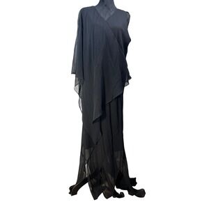 vintage Y2K grunge Layered Asymmetrical Maxi Dress whimsigoth fairy